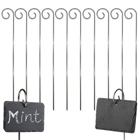 ZAHD 10 pièces Étiquettes de Plantes en métal résistant aux intempéries étiquettes Potager Ardoise marque plante pour jardin Cad