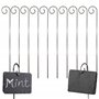 ZAHD 10 pièces Étiquettes de Plantes en métal résistant aux intempéries étiquettes Potager Ardoise marque plante pour jardin Cad