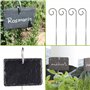 ZAHD 10 pièces Étiquettes de Plantes en métal résistant aux intempéries étiquettes Potager Ardoise marque plante pour jardin Cad