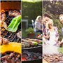 AMJKEJI Grille de barbecue ronde en acier inoxydable - Diamètre : 15 cm - Pour l'intérieur et l'extérieur - Pour le camping, les