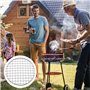 AMJKEJI Grille de barbecue ronde en acier inoxydable - Diamètre : 15 cm - Pour l'intérieur et l'extérieur - Pour le camping, les