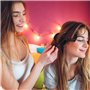 AMJKEJI Bigoudis Cheveux, 6 Rouleaux Cheveux Auto-adhésifs, 60mm Gros Bigoudis, Noir Hair Rollers, Adaptés aux Cheveux Longs, Mo