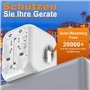 Adaptateur de Voyage Universel avec PD20W, 2 USB 1 USB C et 1 AC, Adaptateur Universel pour l'Allemagne, États-Unis, Angleterre,