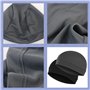 Amexo 2 Pièces Casquettes de Crâne Respirant l'humidité Course Casquette Noir et Gris Casquette de Cyclisme Été sous Casque Chap