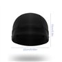 Amexo 2 Pièces Casquettes de Crâne Respirant l'humidité Course Casquette Noir et Gris Casquette de Cyclisme Été sous Casque Chap