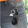 Wisebom Lot de 2 Porte-Clés Couple Chat Blanc Noir Porte-clés Assorti pour Couple Porte-clés Chat Mignon pour Couples Porte-clés