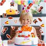 Sweieoni Décorations de Gâteau de Pompiers Camion de Pompiers Gâteau Décoration Cake Topper Pompier pour Gâteaux GâTeau Topper P