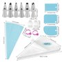 BigKego 120 Pièces Kit de Poches à Douille avec 12 Douilles en Acier Inoxydable 2 Raccords Adaptateur Gâteau 2 Attaches Câbles e