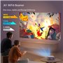 Videoprojecteur Auto Focus/Auto Keystone 26000L WiFi6 Bluetooth Retroprojecteur Jimveo Full HD 1080P Vidéoprojecteur 4K Supporté
