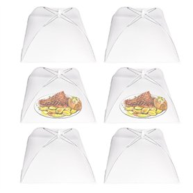 Kellegour 6 Pièces Cloche Alimentaire Pliable Anti-Mouche Couvercle de Nourriture