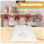 Kellegour 6 Pièces Cloche Alimentaire Pliable Anti-Mouche Couvercle de Nourriture,Moustiquaire de Table pour Aliments,Cloche Ali