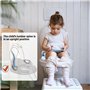 Adaptateur WC Enfant avec Coussin Poignée Dossier