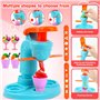Snarflun 51 Pâte À Modeler pour Enfants avec 12 Pots, Accessoires pour Créer des Hamburgers et Pizza, Outils de Pâte À Modeler C