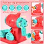 Snarflun 51 Pâte À Modeler pour Enfants avec 12 Pots, Accessoires pour Créer des Hamburgers et Pizza, Outils de Pâte À Modeler C