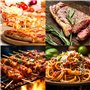 Lot de 3 Pinces de Cuisine en Acier Inoxydable et Silicone, Pince Cuisine Silicone, Résistante à la Chaleur pour Barbecue, Viand