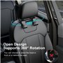 SUTOUG Lot de 4 crochets pour dossier de siège de voiture - Accessoires de voiture pour intérieur - En plastique noir - Convient