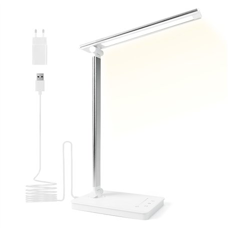 shuwosmart 15W Lampe de Bureau Led Puissante-3 Modes de Couleur&10 Niveaux de Luminosité Réglable-Contrôle Tactile-Protectiondes