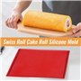 Plaque a Génoise,2 PCS Silicone Plaque Génoises Tapis de Cuisson Silicone Tapis et Feuilles de Cuisson Tapis à Gâteau Roulé Suis