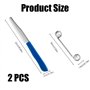 Couteaux de Découpe Rapide avec Ressort Amovible, 2 PCS Couteaux Multifonctions pour Fruits et Légumes Couteau Trancher et Épluc