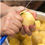 Couteaux de Découpe Rapide avec Ressort Amovible, 2 PCS Couteaux Multifonctions pour Fruits et Légumes Couteau Trancher et Épluc