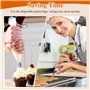 Poche a Douille,Poche a Douille Patisserie Kit de Pâtisserie Professionnel DIY Patisserie Accessoire Kit Accessoire Patisserie p