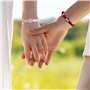 Bracelets assortis pour couples tressés Spiderman - Bracelets d'amitié réglables avec cœur magnétique - Bracelet d'araignée asso