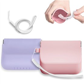 YUBBYSTU 2 pièces Boite Appareil Dentaire en Silicone
