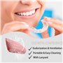 YUBBYSTU 2 pièces Boite Appareil Dentaire en Silicone,Trous d'échappement Boite de Protection pour Appareils Orthodontiques, Por