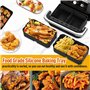 16 Pièces Accessoires Airfryer pour Ninja Foodi Flexdrawer AF500EU 10.4 L,Accessoires Plat pour Ninja Foodi AF500EU Friteuse à A