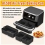 16 Pièces Accessoires Airfryer pour Ninja Foodi Flexdrawer AF500EU 10.4 L,Accessoires Plat pour Ninja Foodi AF500EU Friteuse à A