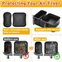 24 Pièces Accessoires Airfryer pour Philips Airfryer Dual Basket 3000 Series NA350 Airfryer,Accessoires Plat pour Philips Airfry