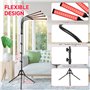 Lampe Infrarouge Chauffante 420 LEDs, 4 Têtes de Lumière Rouge Rétractable, 660nm Lumière Rouge et 850nm Lumière Proche Infrarou