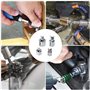 Lot de 4 adaptateurs de douille pour cliquet 1/2" vers 3/8", 3/8" vers 1/4", 1/4" vers 3/8" pour clé à douille, écrou, douilles