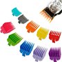 ZMDMAH 10 Sabot pour Tondeuse Wahl, Guide De Coupe Peigne Compatible avec les Tondeuses à Cheveux Wahl, Sabot Wahl de 1,5 à 25 m