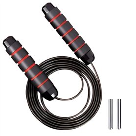 Corde à Sauter avec Barre de Poids - Corde à Sauter Sport - Corde à Sauter pour Adultes - Corde à Sauter Boxe - Parfaite pour le