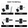 Roue Abdominale - AB Roller - Appareils de Fitness pour Abdominaux - Roue Antidérapante pour Abdominaux - Tapis pour Genoux - Fi