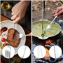 Ensemble de couverts portables - Couverts de camping portable - Couverts de camping - set de 3 - réutilisables - faciles à trans