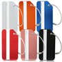 Etiquette valise - Etiquettes à bagage - Etiquettes bagages en aluminium - Lot de 6 - Design étanche avec étiquette nom et adres