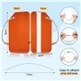 Etiquette valise - Etiquettes à bagage - Etiquettes bagages en aluminium - Lot de 6 - Design étanche avec étiquette nom et adres