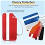 Etiquette valise - Etiquettes à bagage - Etiquettes bagages en aluminium - Lot de 6 - Design étanche avec étiquette nom et adres