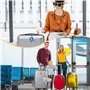 Etiquette valise - Etiquettes à bagage - Etiquettes bagages en aluminium - Lot de 6 - Design étanche avec étiquette nom et adres