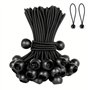 50 Pièces Tendeur Elastique Boule - 15 cm Tendeur Elastique - Tendeur Bache - Sandow Elastique pour Bâches