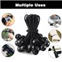 50 Pièces Tendeur Elastique Boule - 15 cm Tendeur Elastique - Tendeur Bache - Sandow Elastique pour Bâches, Tentes, Bannières, F