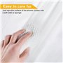 Flearitzo Rideau Douche - Rideau de Douche Anti Moisissure Rideau Douche imperméable et Lavable Tissu Polyester Taille 180×200cm
