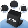 Ardoise - mini ardoise 100 x 75 mm - marque-place et porte-nom de table - 20 ardoises effaçables avec 2 craies et 1 chiffon de n
