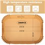 5x14cm Rectangulair Paper Liners Friteuse Sans Huile Accessoires Compatible a