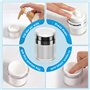 Snarflun 3 Pièces Pot Vide Cosmétiques Sans Air, 30/30/50 ml Distributeur Creme Solaire, Flacon Voyage Accessoires, Flacon Pompe