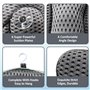 Oreiller de Bain Ergonomique 4D avec 6 Ventouses Antidérapantes, Coussin de Baignoire de Amovible, Repose-Tête Baignoire, Access