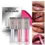 3Pcs Diamond Glitter Lip Gloss Set,Maquillage des lèvres haute brillance longue durée finition brillante, hydratant,rouge à lèvr