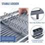 Kingrack Égouttoir à Vaisselle Extensible, Aluminium Égouttoirs, Egouttoir Vaisselle, égouttoir à Vaisselle réglable avec Bec de